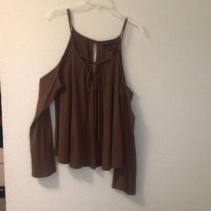 Brown long sleeve shirt from Forever 21